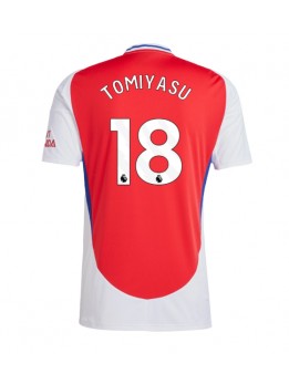 Billige Arsenal Takehiro Tomiyasu #18 Hjemmedrakt 2024-25 Kortermet